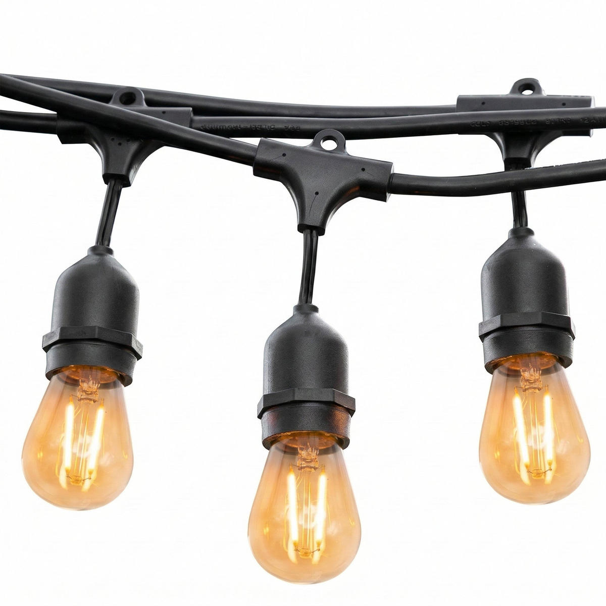 VERBINDBARE Girlande MAFY 10xE27 6M - Schwarz, Kunststoff (600cm) - Lumisky