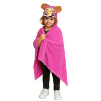 KUSCHELDECKE Paw Patrol Skye Kuscheldecke mit Kapuze Pink 100 x 130 cm - Pink, Textil (100/130cm) - Paw Patrol