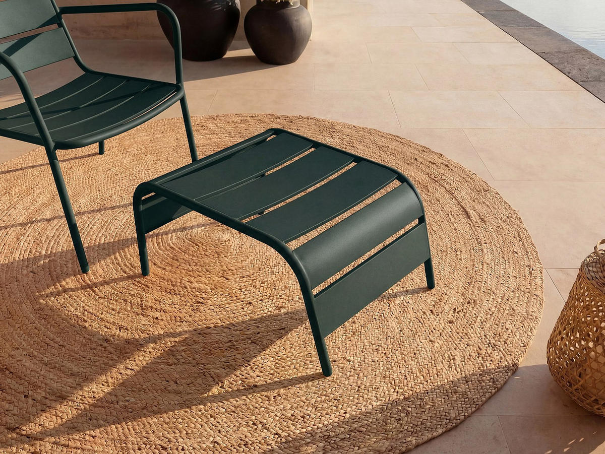 GARTENSESSEL - 50 cmcm x 61.5 cmcm - Metall - Tannengrün - MIRMANDE - Waldgrün, Metall (50/33/61.5cm) - Vente-Unique