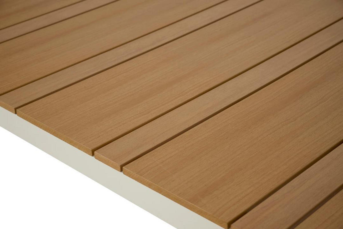 GARTENTISCH, Noah, Teak, Metall, 205 x 90 x 74 cm - Teakfarben, Metall (90/205/74cm) - ebuy24