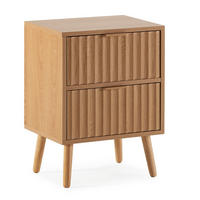NACHTTISCH Lluvia 2 Schubladen Eichenfarbe - Eichefarben, Holz/Holzwerkstoff (40/55/30cm) - VS Venta-stock