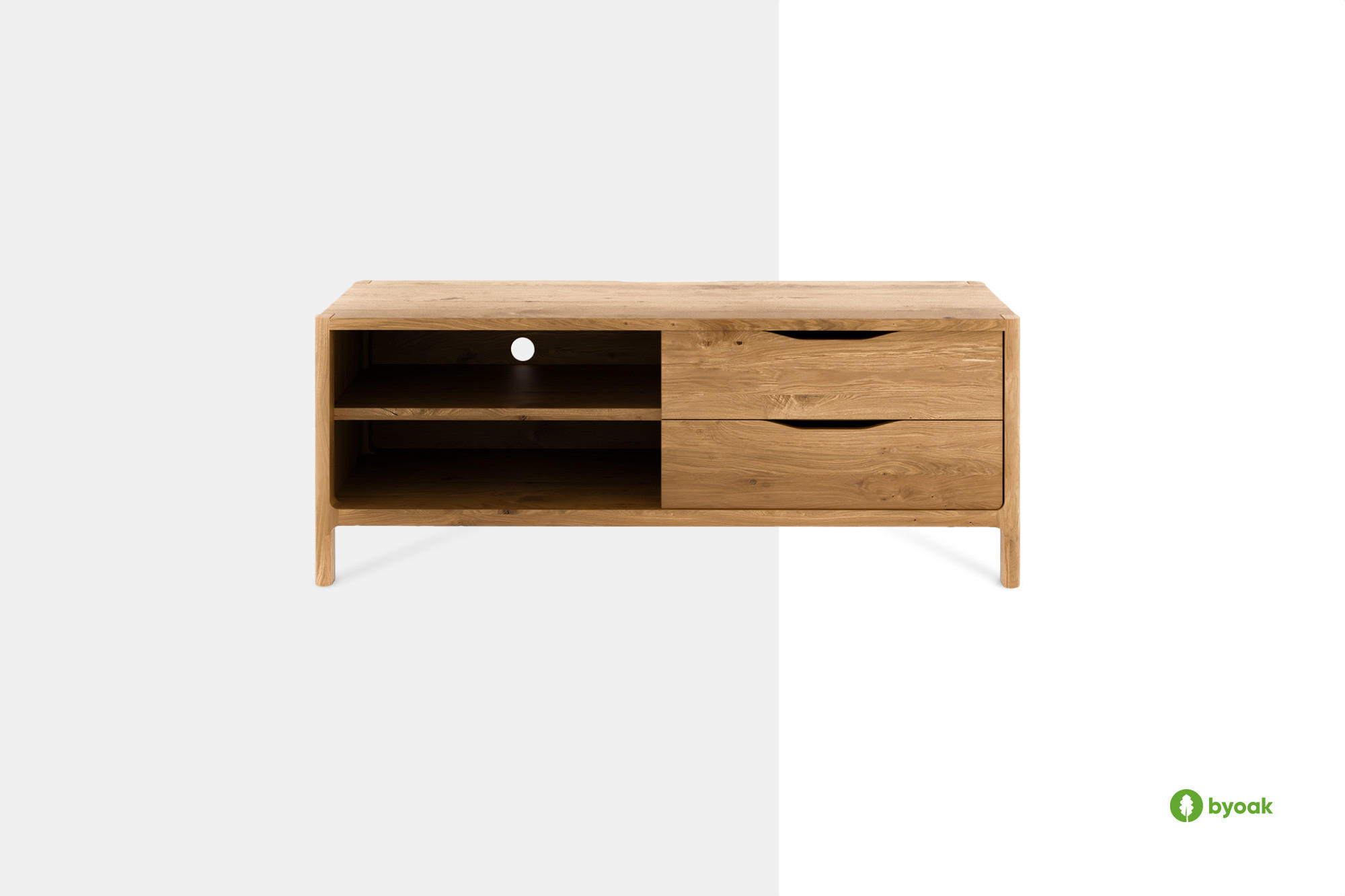 TV-SCHRANK PAUL Kernbuche - Kernbuche, Holz (111/48/50cm) - byoak