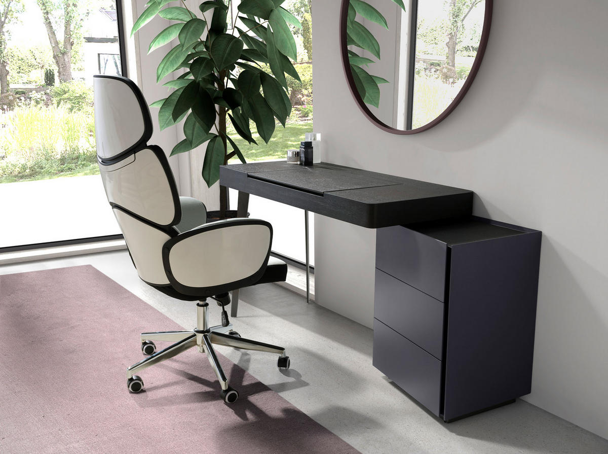 CHEFSESSEL Grau Weiß Stahl 64/69/118 cm - Edelstahlfarben/Weiß, Textil (64/118/69cm) - ANGEL CERDA