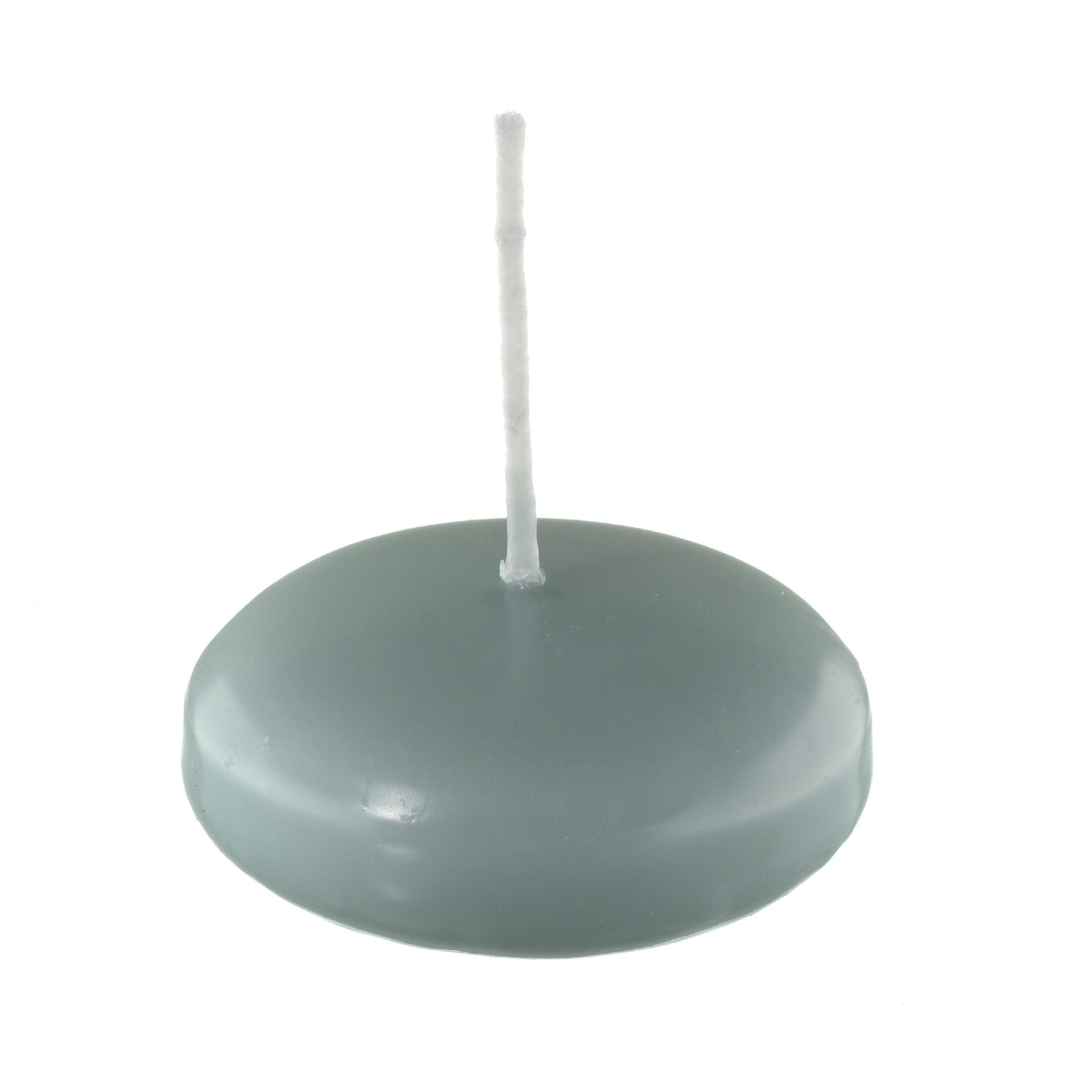 SCHWIMMKERZEN Seafoam Seegrün 26 x Ø 42 mm, 40 Stück - Eukalyptusholzfarben, Paraffin (4.2/2.6/2.6cm) - Kopschitz Kerzen