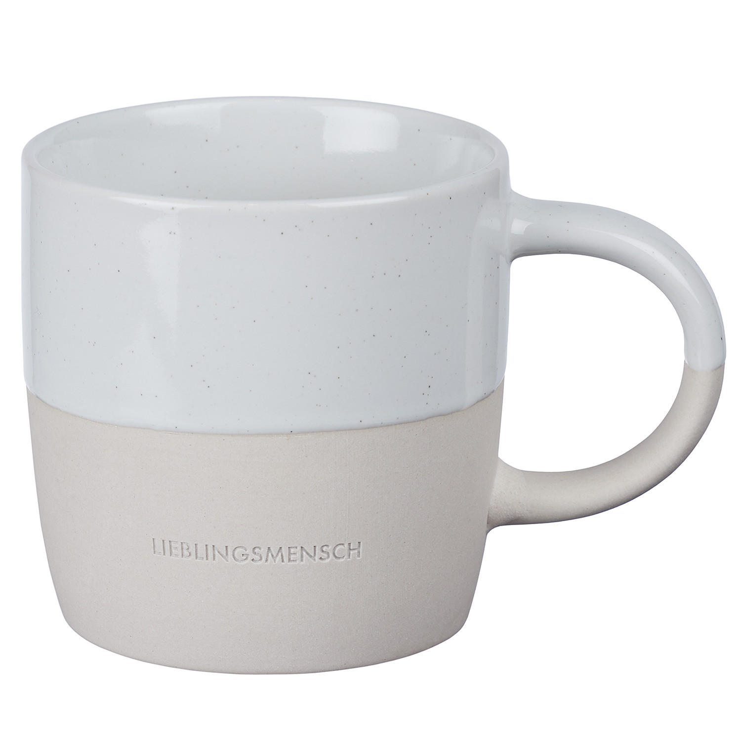 HENKELTASSE Me Time - Weiß, Keramik (0.35L) - Butlers