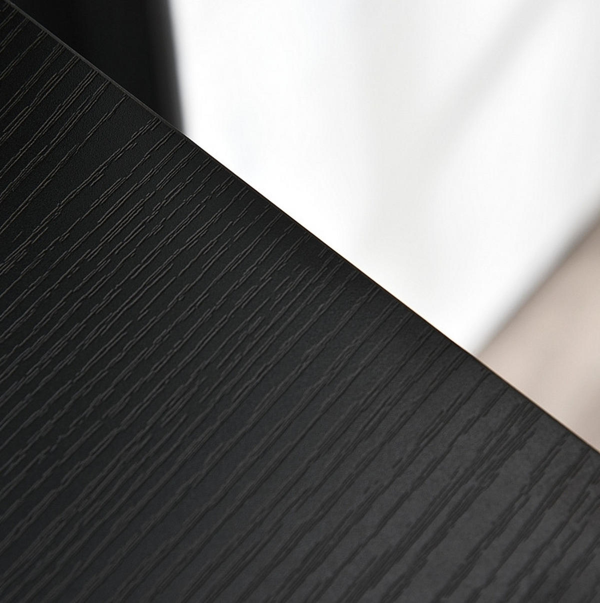 KOMMODE mit 8 Stoffschubladen 100 x 30 x 78,5 cm Dark Gray - Dunkelgrau, Kunststoff (30/78.5/100cm) - Meubliv