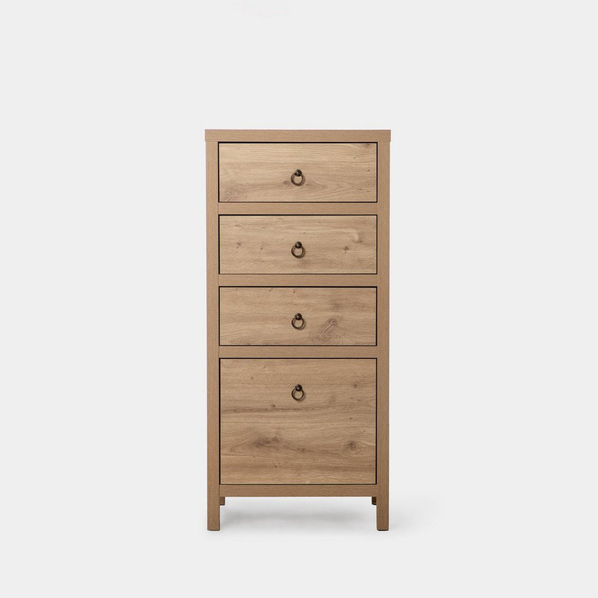 KOMMODE SCHMALE Livorno Natürlich 55 cm x 120 cm - Naturfarben, Holzwerkstoff (55/120/45cm)