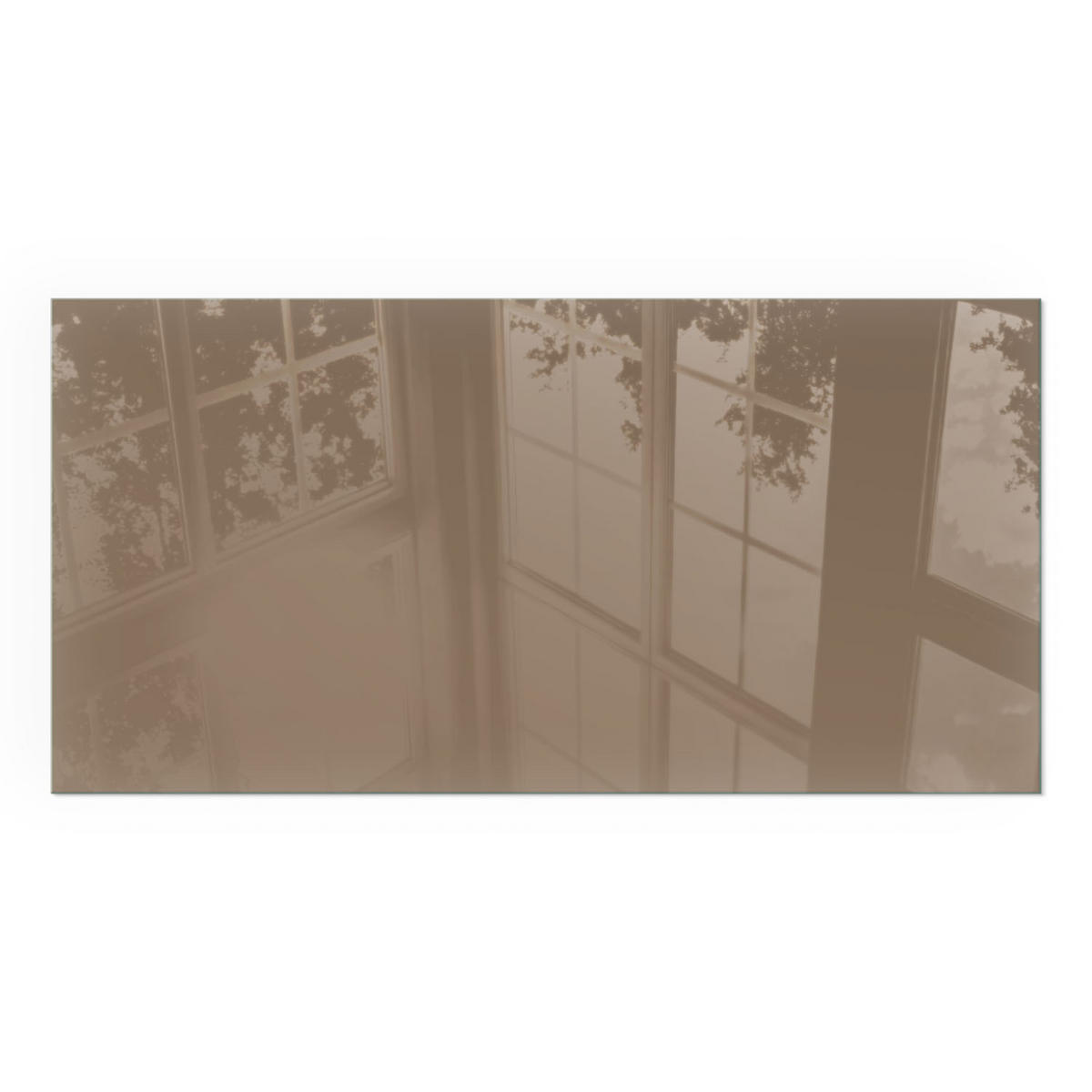 GLASPLATTE für Kamin 140x70 cm - Braun, Glas (140/70/0.4cm) - TULUP