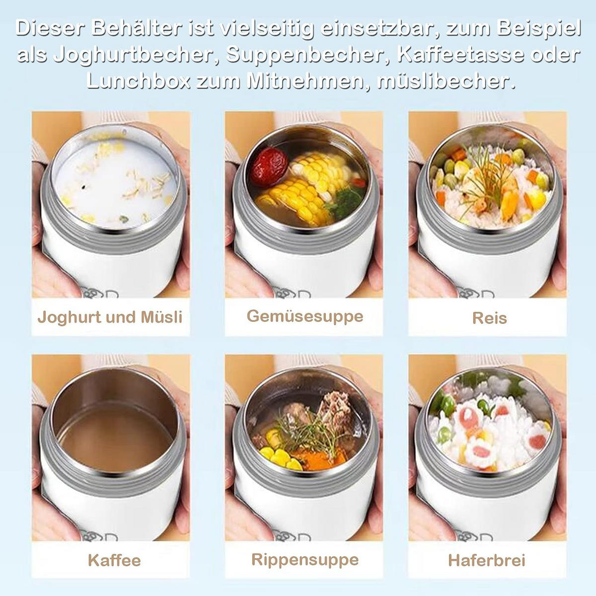 THERMOBEHÄLTER 0.68L Auslaufsicher - Ecru, Kunststoff (0.68L) - Kaket