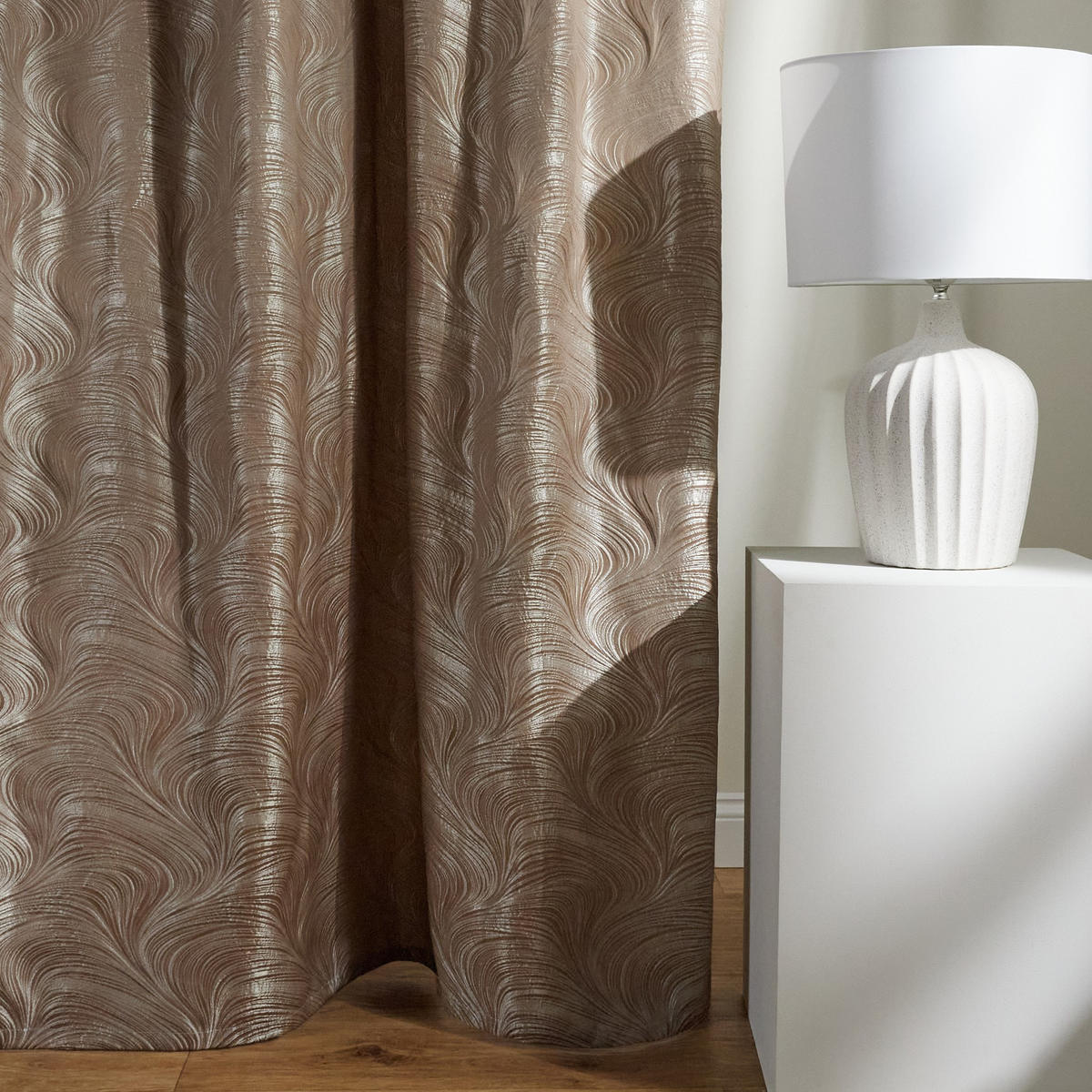 VORHANG Floah - Beige, Textil (140/1/250cm) - home&you
