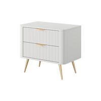 NACHTTISCH LANTE Weiß 63x38x55 cm - Weiß, Holzwerkstoff (63/55/38cm) - FURNLUX