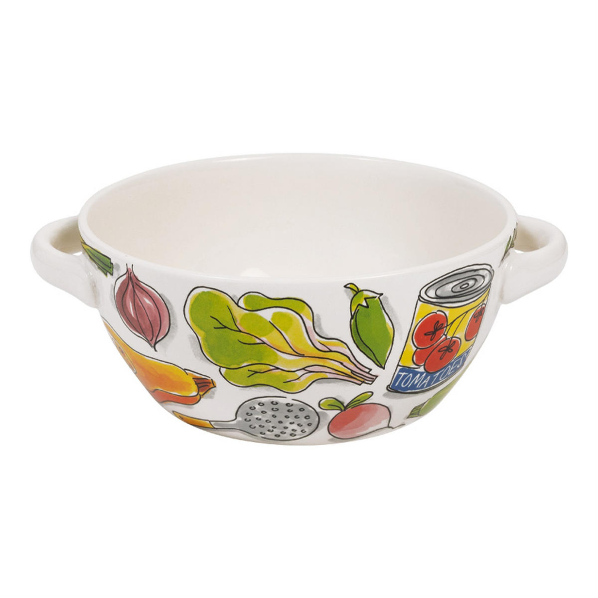 SCHALE Heiße Suppe in Bunt - 23cm - Multicolor, Keramik (21.5/18/21.5cm) - Blond Amsterdam