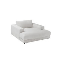 LONGSEAT MADELINE Weiß Cord - Schwarz/Weiß, Kunststoff/Textil (150/86/170cm) - KAWOLA