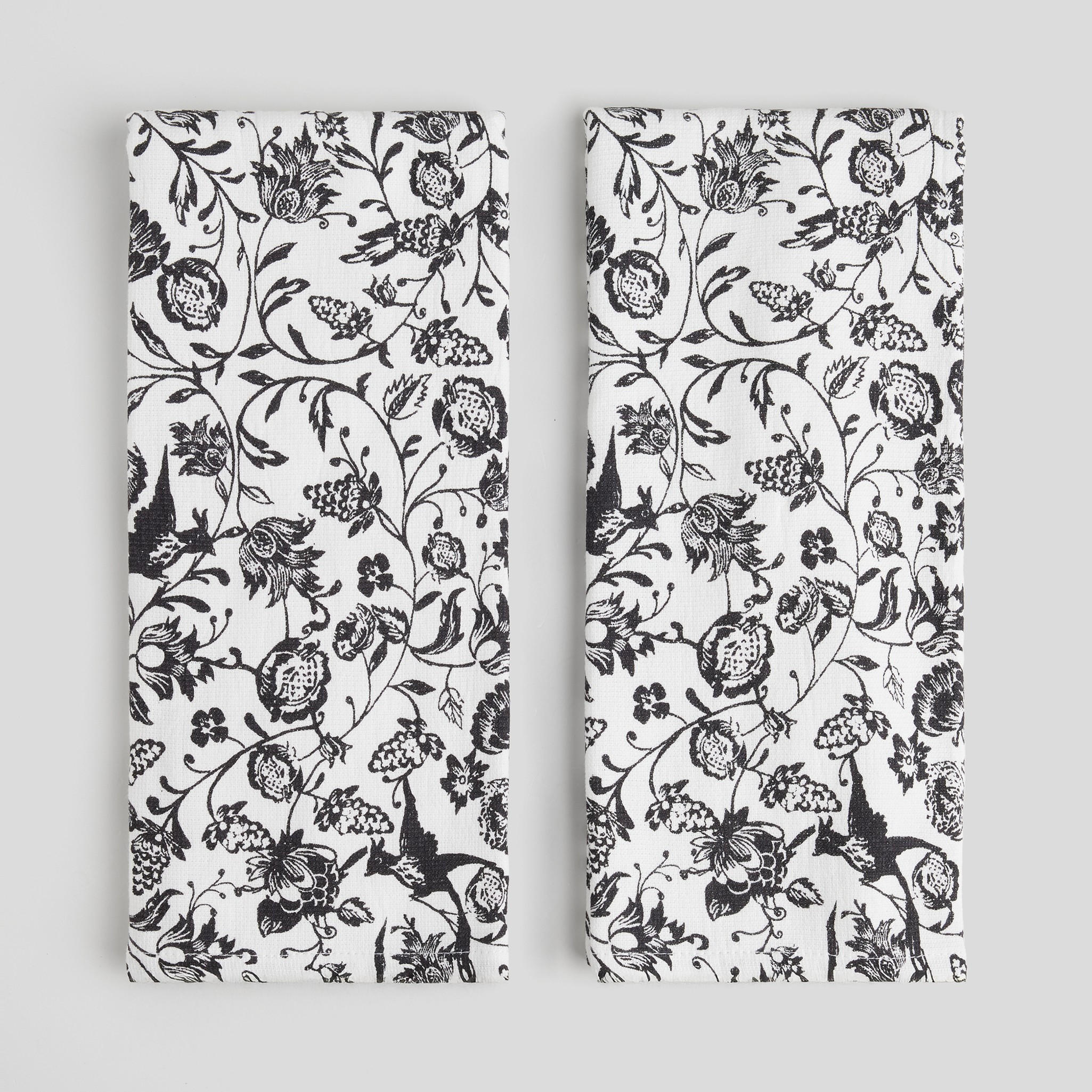 KÜCHENHANDTUCH-SET Fylla (2er-Set) - Schwarz, Textil (40/60cm) - home&you