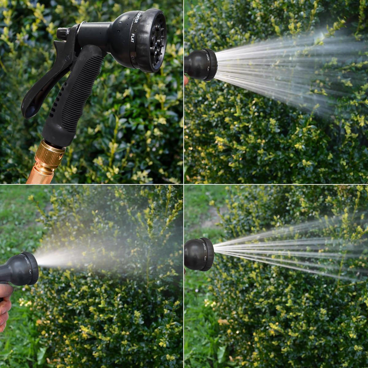 FLEX-GARTENSCHLAUCH 22,5m inkl. 7fach Multifunktions-Sprühkopf - Schwarz, Kunststoff (2250cm) - eyepower