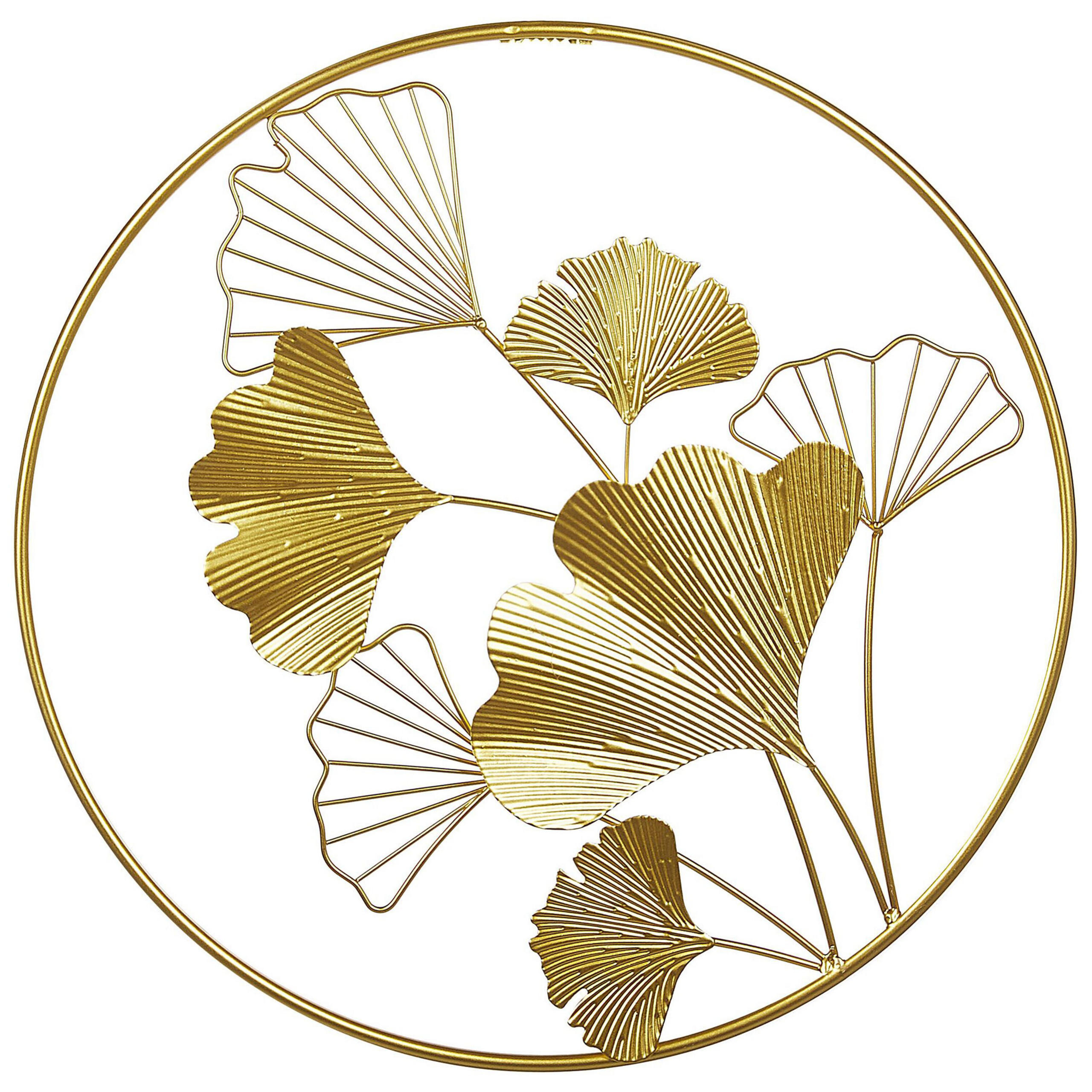 WANDDEKORATION Metall gold Bismuth - Goldfarben, Metall (45/45/3cm) - Beliani