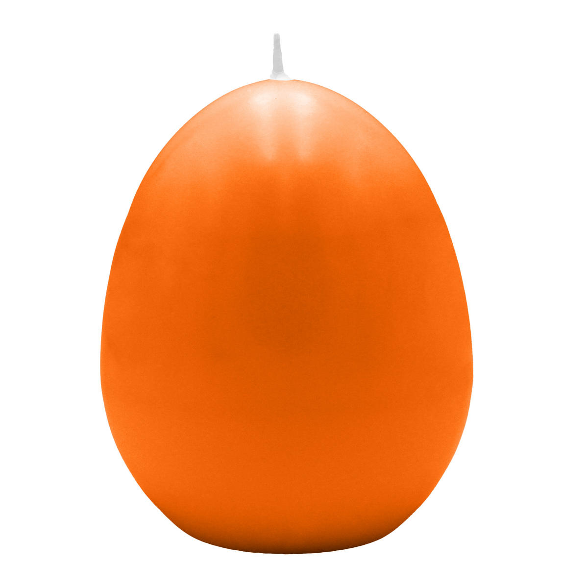 EIKERZE XXL, Straußenei Mandarin 200 x Ø 140 mm, 1 Stück - Orange, Paraffin (14/20/20cm) - Kopschitz Kerzen
