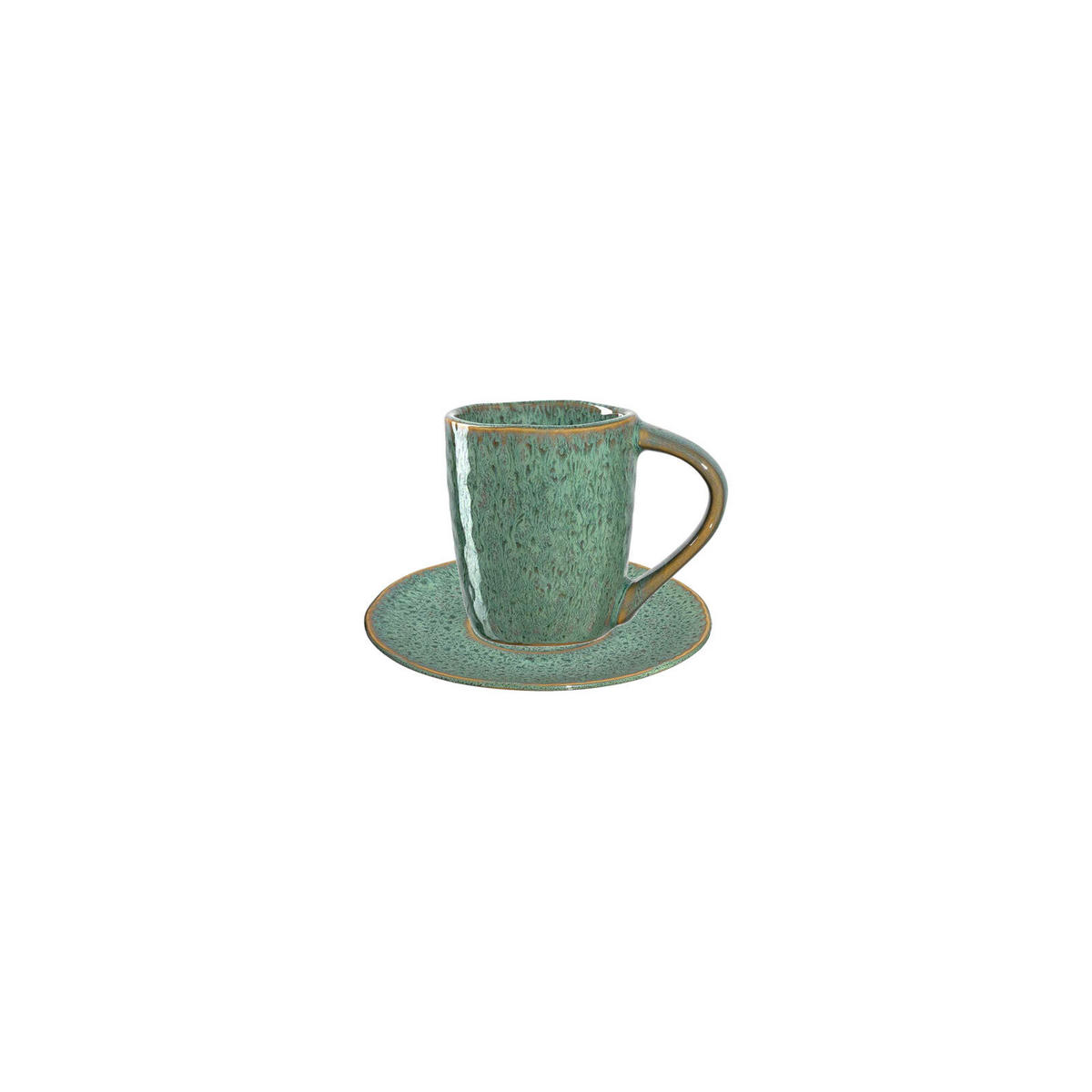 ESPRESSOTASSEN Matera Grün 8er Set - Grün, Keramik (0.09L) - Leonardo Living