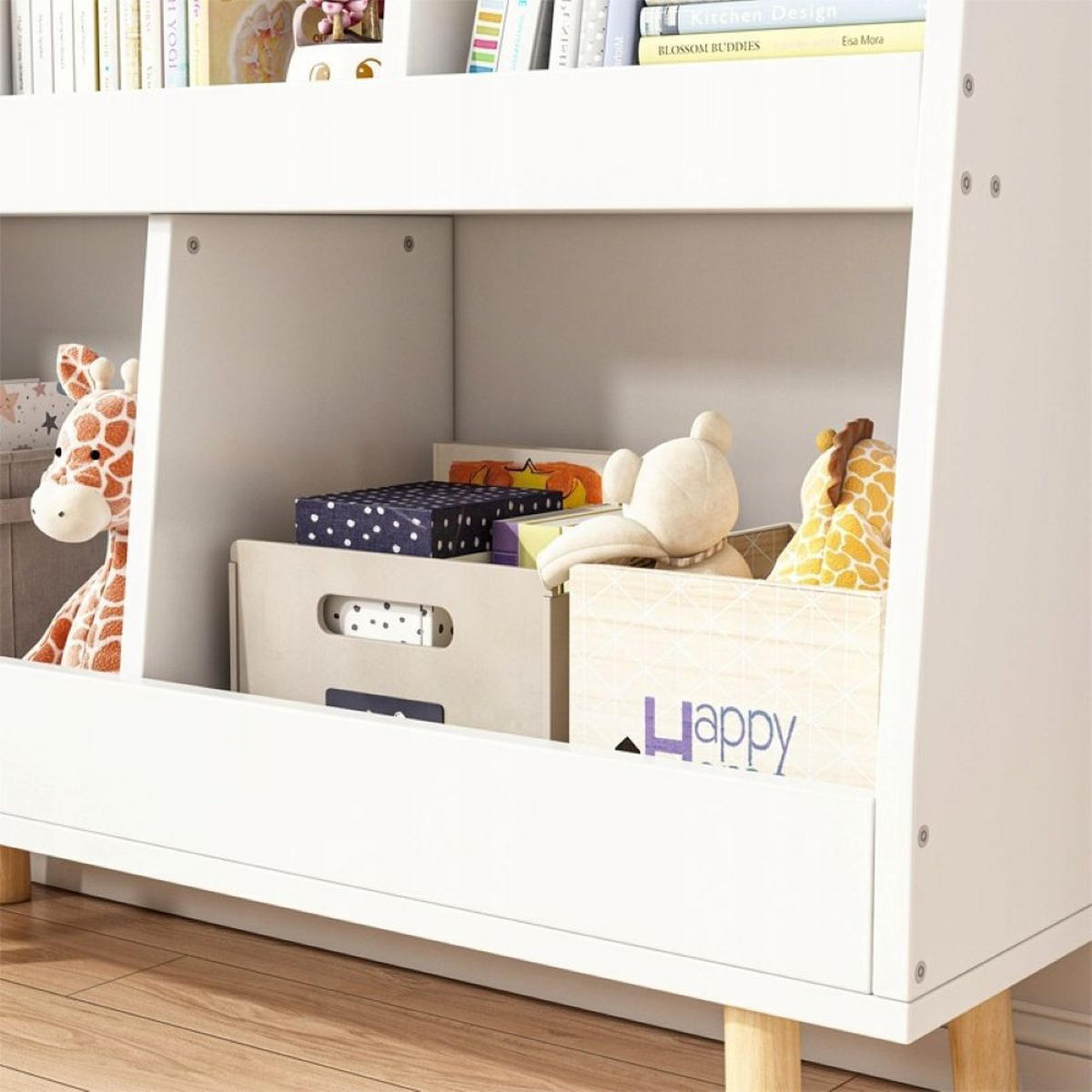 BÜCHERREGAL, weiß 60/25/80 cm - Weiß, Holzwerkstoff (60/80/25cm)