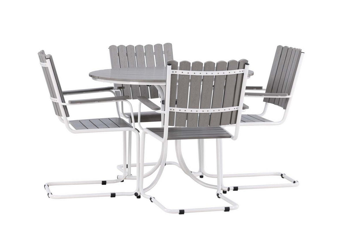 LOUNGE-SET grau - Grau, Holzwerkstoff - ebuy24