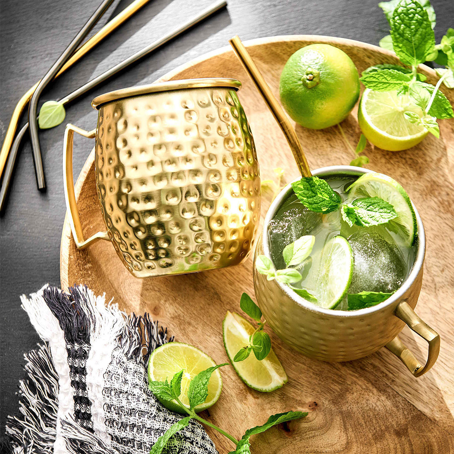 Thumbnail - Butlers Becher, Gold, Metall, Essen & Trinken, Gläser, Cocktailgläser