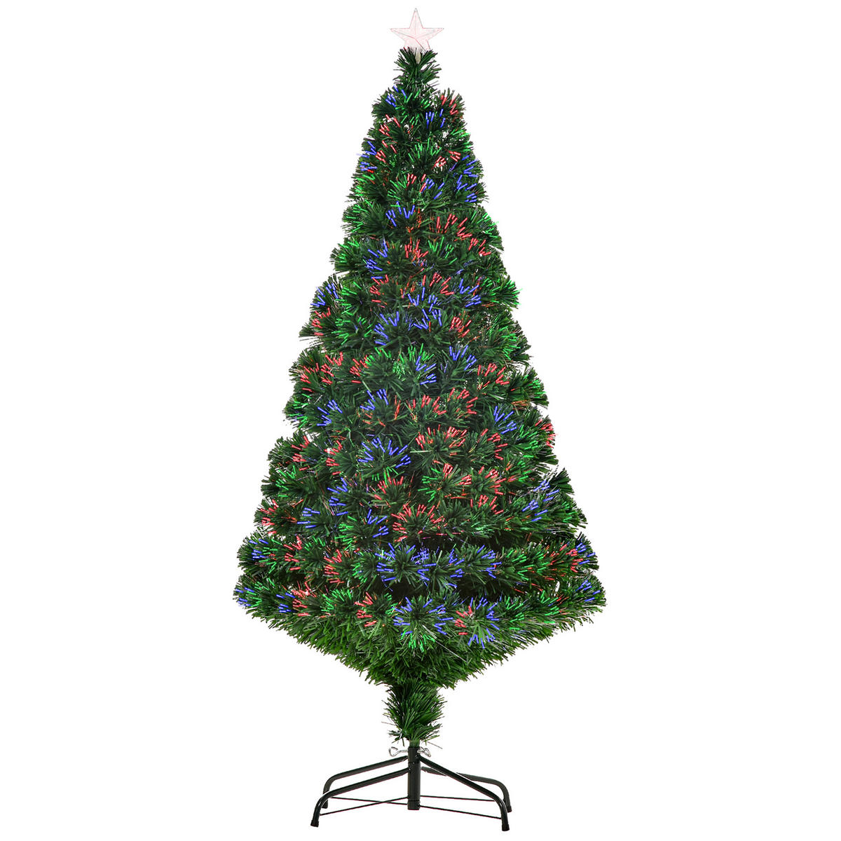 WEIHNACHTSBAUM DE-41560 Glasfaser LED 150 cm Grün - Grün, Kunststoff (150cm) - ComfortXL