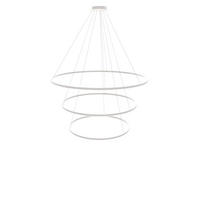LED-HÄNGELAMPE 3er Ring Weiß Ø 150 | 120 | 100cm - Weiß, Metall (1.3/150/3.3cm) - s.luce