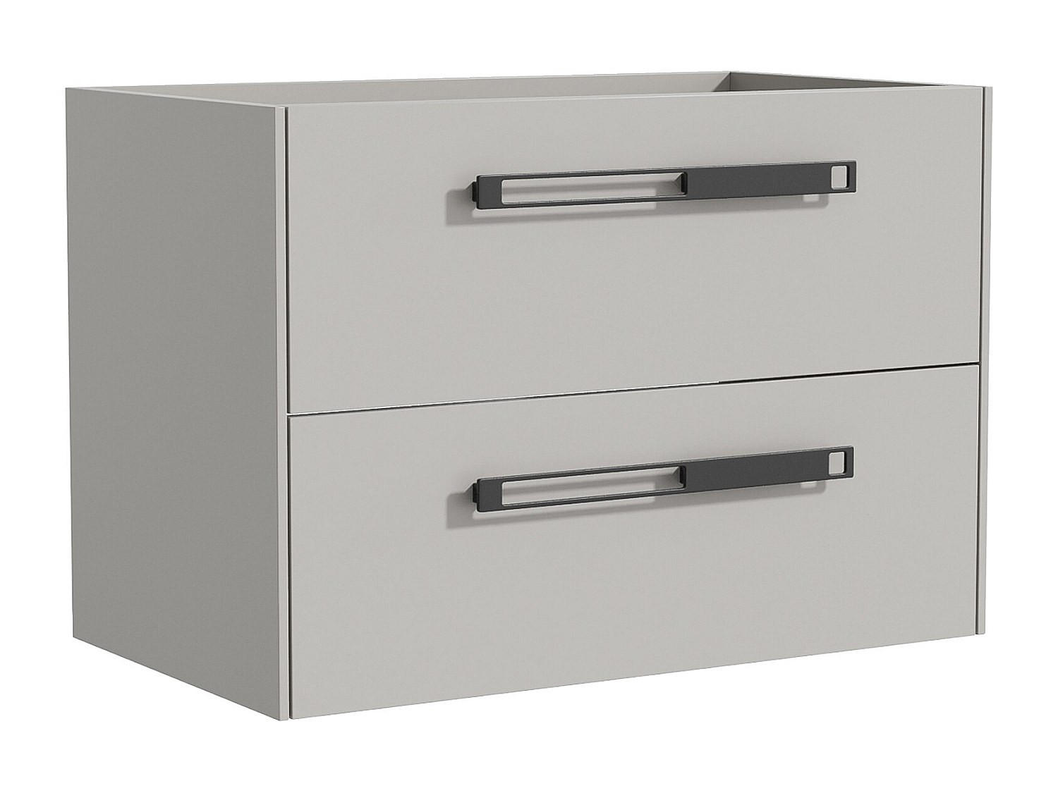 WASCHBECKENUNTERSCHRANK - 79.4cm x 45.5cm - MDF - grau - FELNA - Grau, Holz (79.4/55/45.5cm) - Vente-Unique