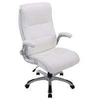 BÜROSTUHL Vila XXL, Kunstleder Weiß - Weiß, Kunststoff/Textil (74/116/76cm) - TPFLiving