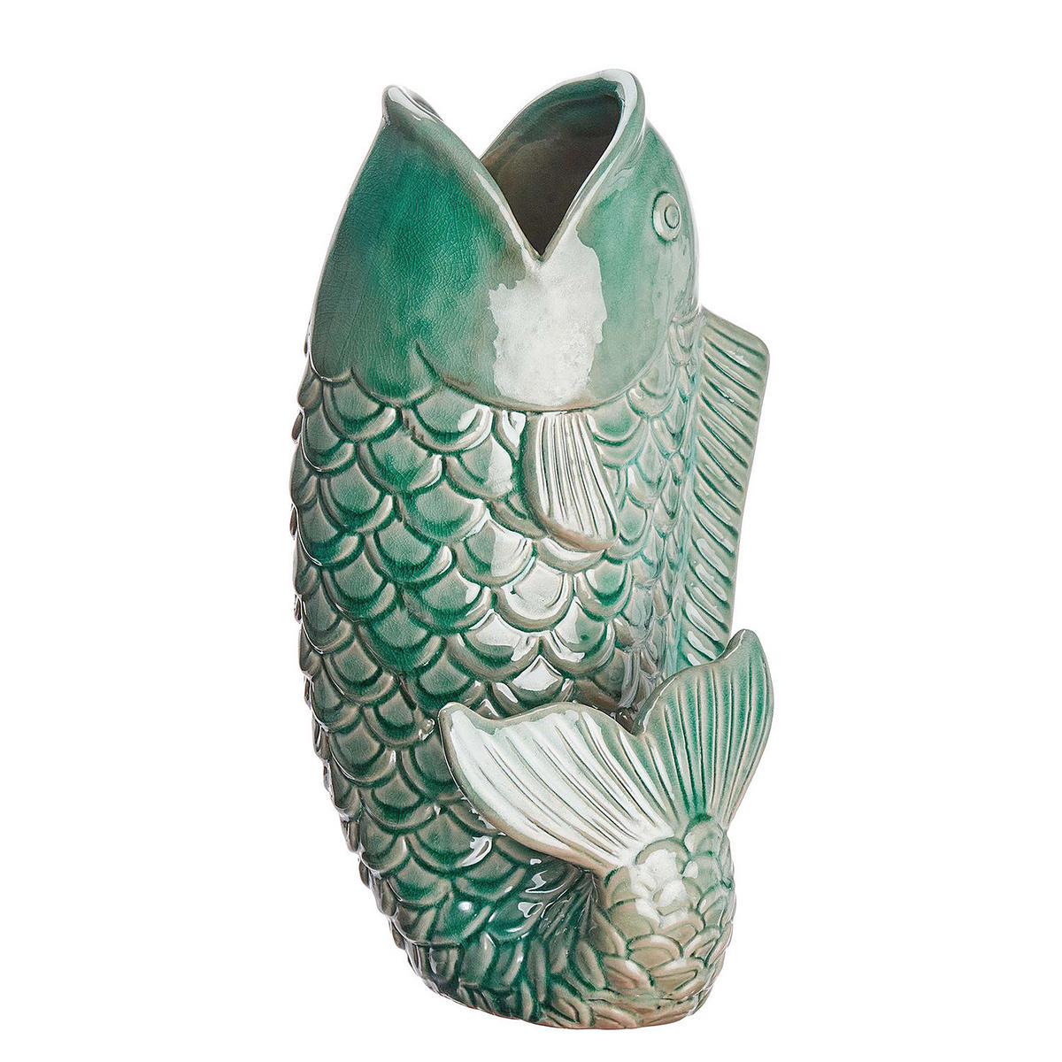 VASE Koi - Grün, Keramik (26cm) - Butlers