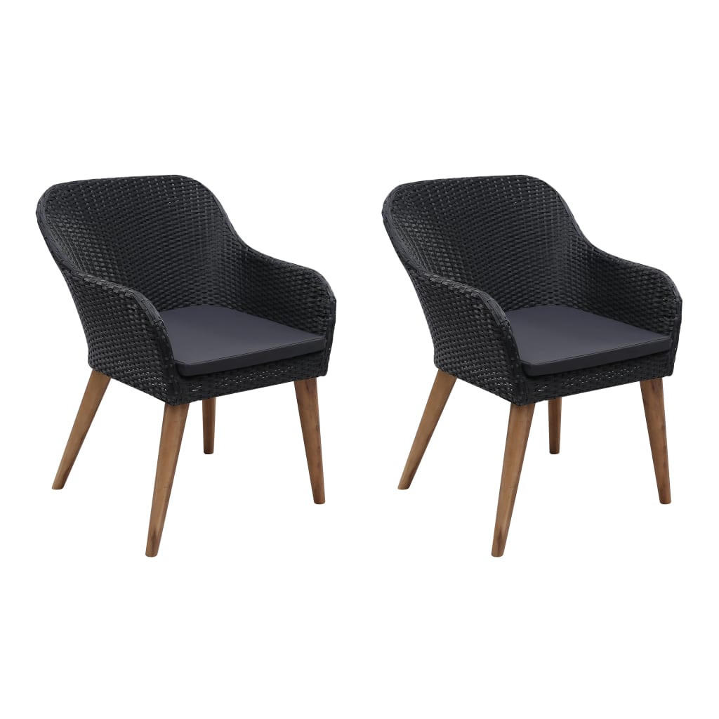 Deluke Gartenstuhl Schwarz 56x82x60 cm