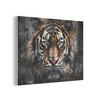 AKUSTIKPANEEL Tiger - Tiere - Porträt - Luxus - Schwarz 100x70 cm - Braun, Textil (100/0.9/70cm) - MuchoWow