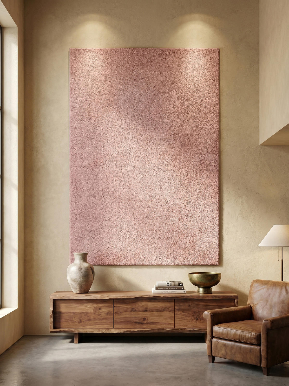 TEPPICH Wohnzimmer Einfarbig Pflegeleicht Waschbar OEKO-TEX Rosa 200x290 cm Schadstoffgeprüft – MAIN - Rosa, Textil (290/200cm) - KADIMA DESIGN