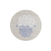 KINDERTEPPICH Waschbar Creme Candy 120/120 cm - Creme, Kunststoff/Textil (120/120cm) - Atticgo