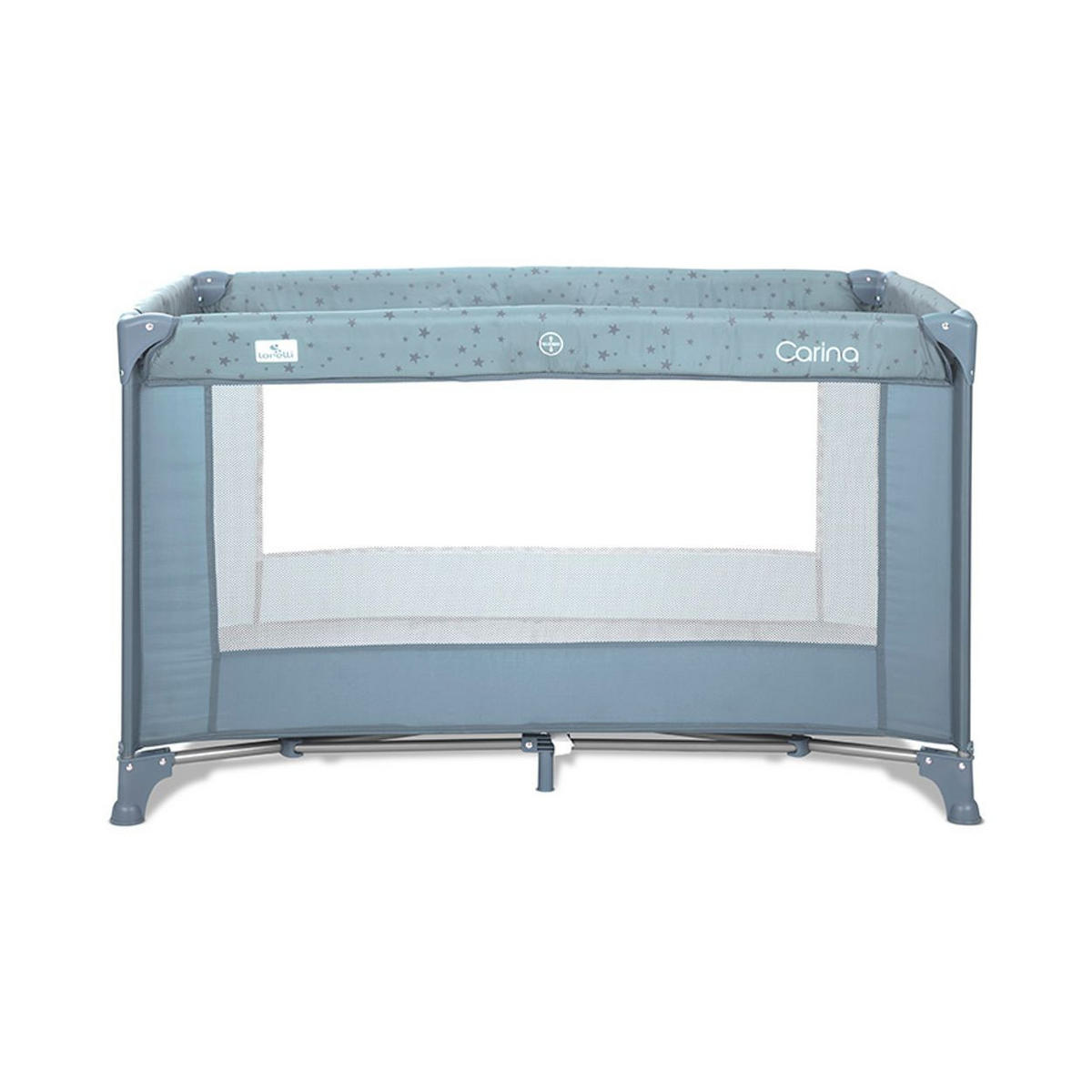 REISEBETT Carina 1 Ebene blau faltbar Matratze Laufstall Tragetasche Öffnung - Blau, Kunststoff (60/120cm) - Lorelli