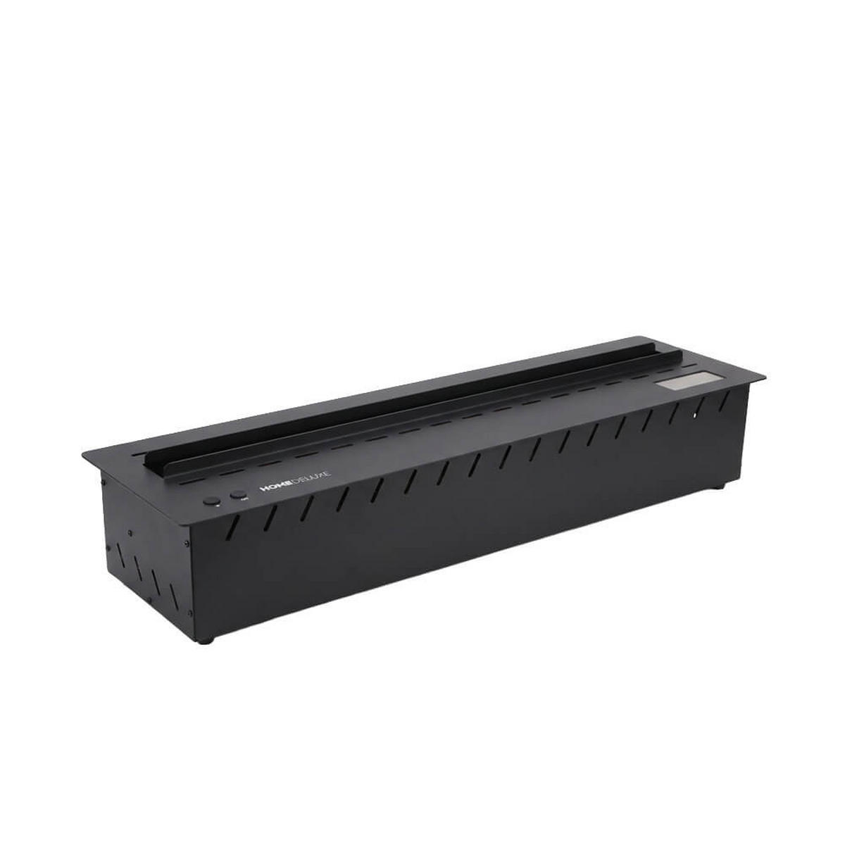 LED-WASSERDAMPFKAMIN Einbau ODENA – Schwarz - Schwarz, Metall (100/20.2/24cm) - Home Deluxe