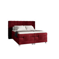 BOXSPRINGBETT Elektrisch Vidal - Rot, Holzwerkstoff/Textil (120/200cm) - Fun Möbel