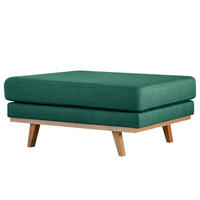 POLSTERHOCKER - Dunkelgrün/Buchefarben, Textil (85/43/60cm) - home24