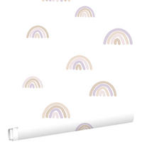 TAPETE Regenbogen 53 cm x 10.05 m - Weiß, Papier (53/0.1cm) - ESTAhome