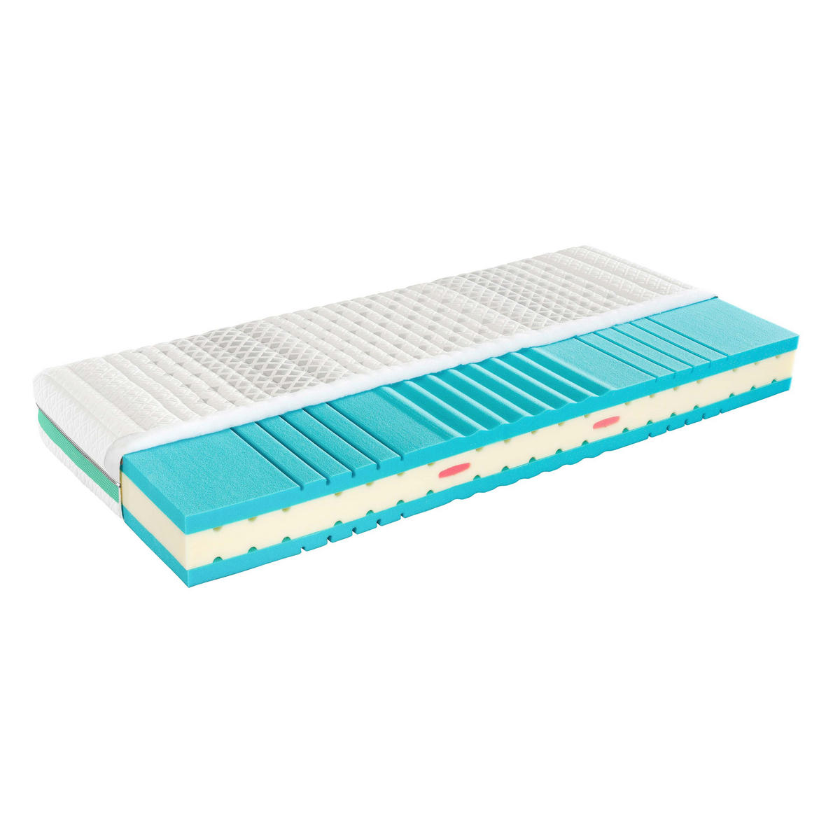 MATRATZE Jade, perfekte Körperanpassung, Größe: 100x200, Härtegrad: H2 - Weiß, Textil (100/200cm) - Elastica