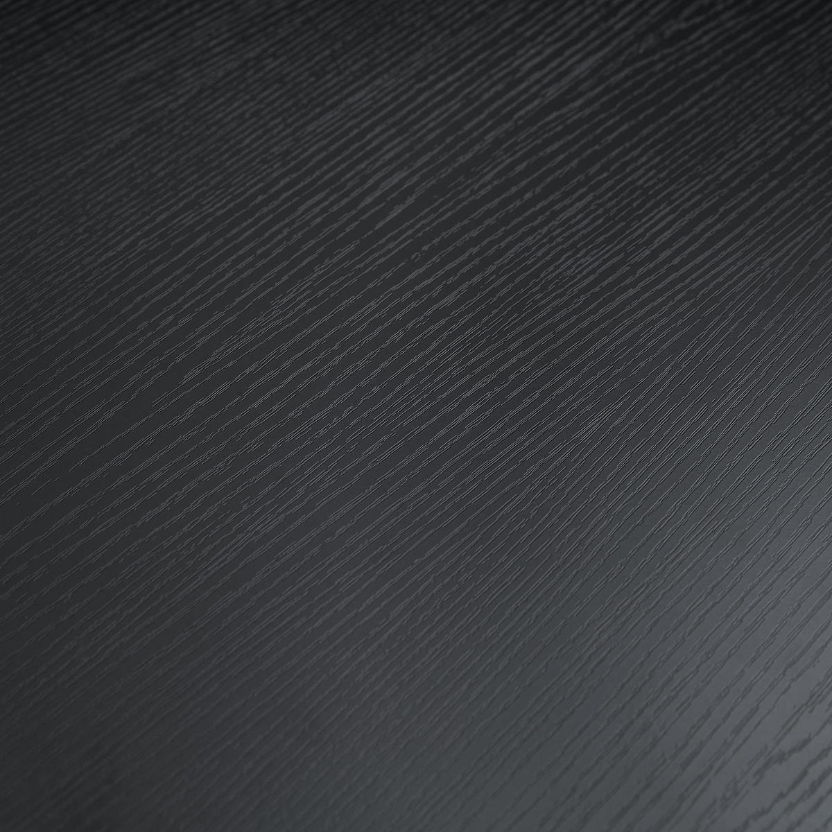 ESSTISCH OSIMO schwarz - Schwarz, Holzwerkstoff/Metall (80/160/77cm) - IDIMEX