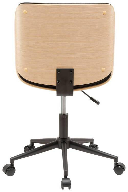 Chaise de bureau pivotante en imitation cuir