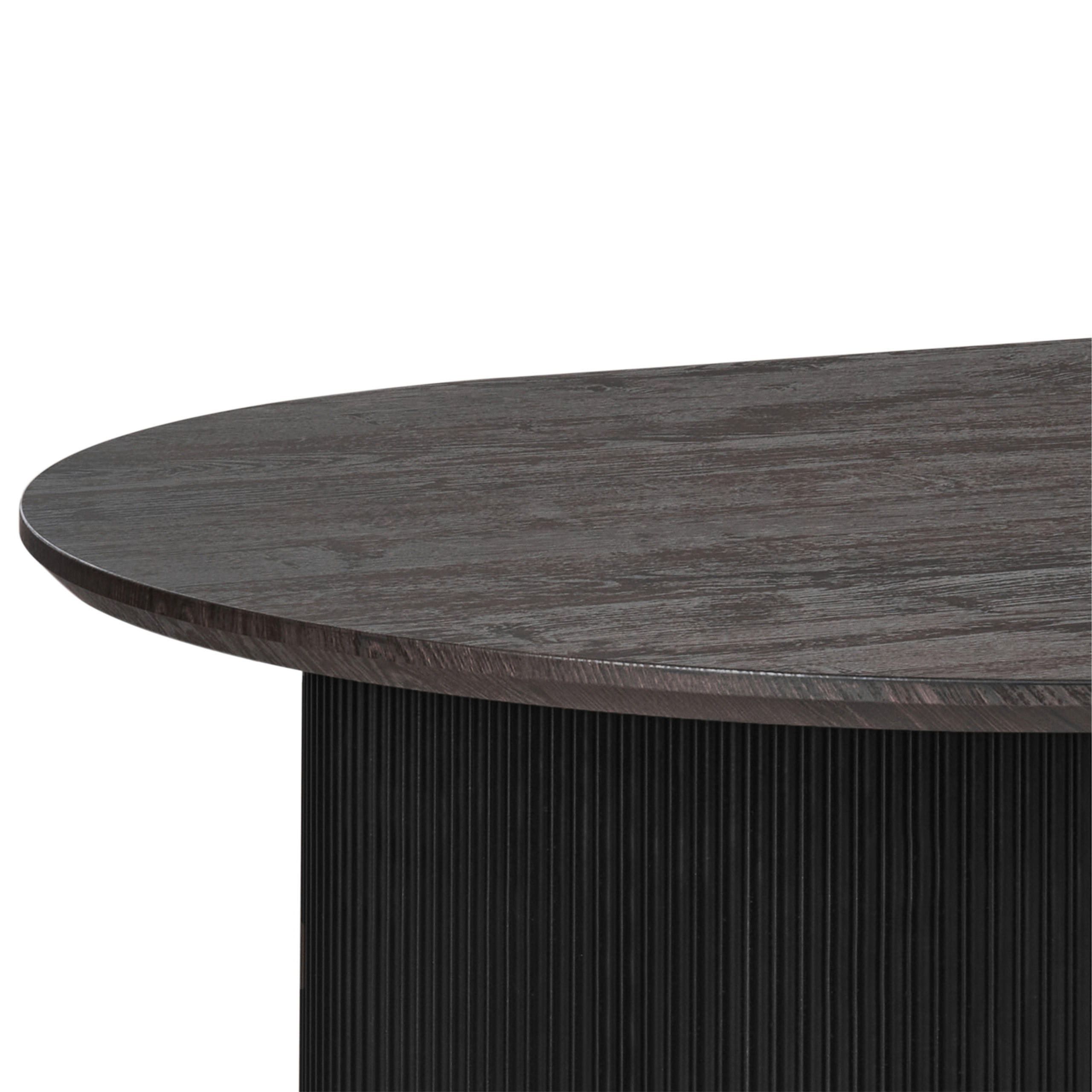 Beliani Esstisch Schwarz 90x75x180 cm