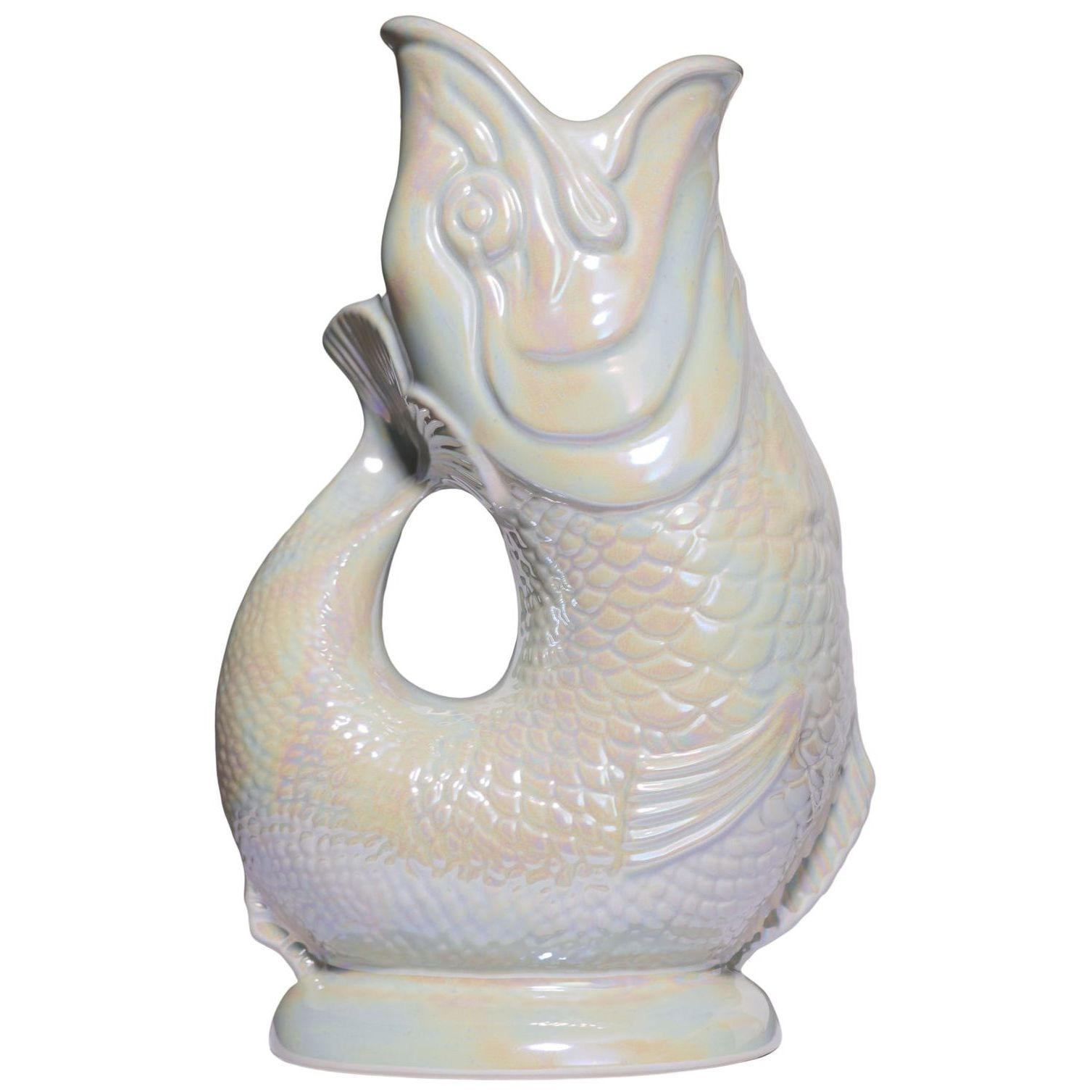 KARAFFE mit „Gluck-Gluck“-Geräusch 27,5/17/9,5 cm - Greige, Keramik (1.2L) - Gluckigluck