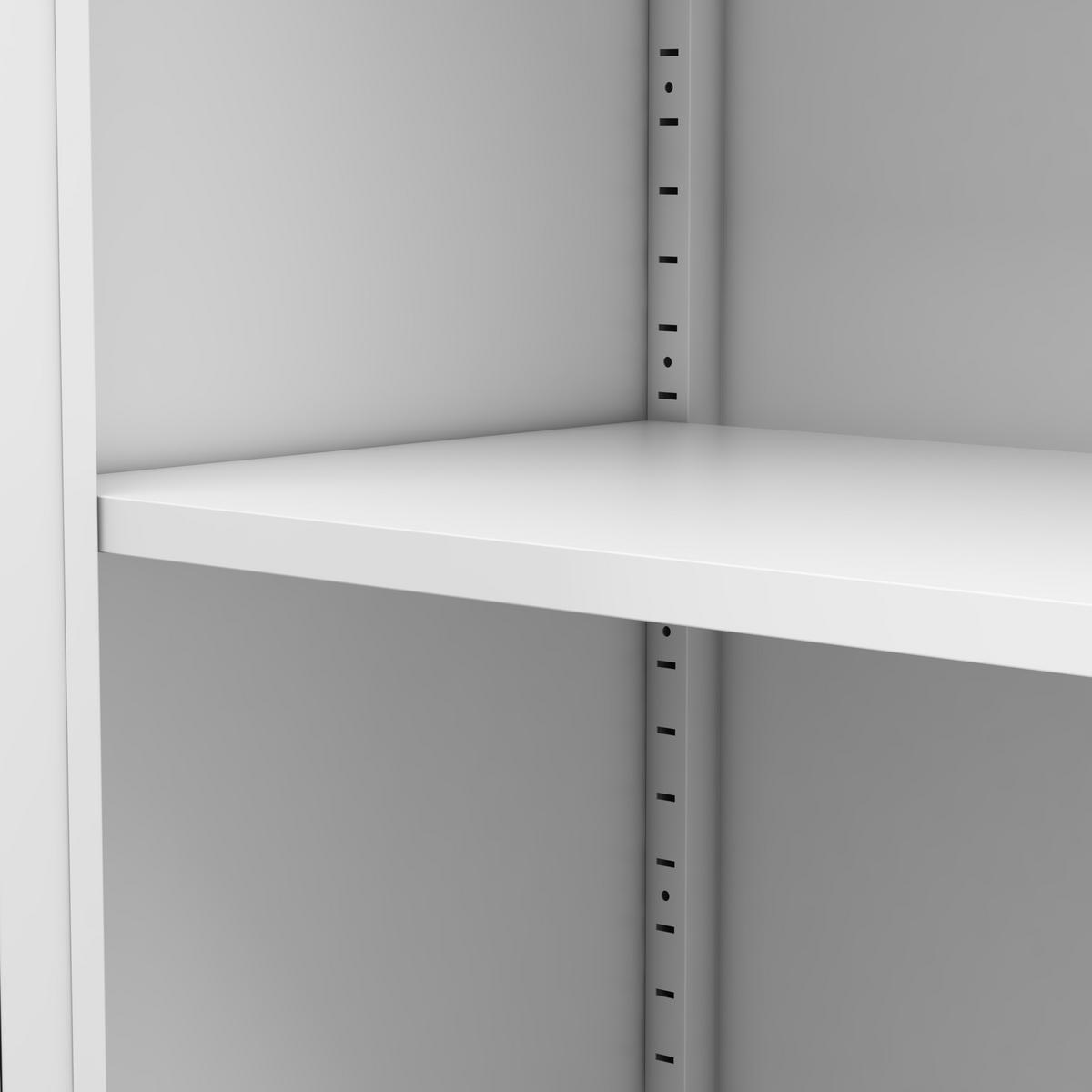 SIDEBOARD 70/35/88 cm aus Metall in Weiß mit 2 Türen & verstellbaren Böden - Weiß, Metall (70/88/35cm) - BEAOK