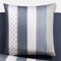 KISSENHÜLLE CORNFLOWER STRIPES 4069 DEEP COAL - 09 - Grau, Textil (80/80cm) - Joop!