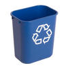 MÜLLEIMER Rechteckiger Aus Polyethylen 12,9 Liter Blau Mit Recyclingsymbol - Blau, Metall (21/30.8/29cm) - PROREGAL