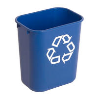 MÜLLEIMER Rechteckiger Aus Polyethylen 12,9 Liter Blau Mit Recyclingsymbol - Blau, Metall (21/30.8/29cm) - PROREGAL