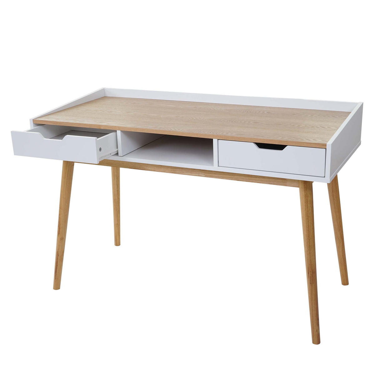 SCHREIBTISCH rechteck Esche Dekor - Eschefarben, Holzwerkstoff (55/120/80cm) - MCW