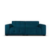 SOFA Kendal aus Samt marineblau 4 Sitzplätze - Blau, Textil (255/79/103cm) - Micadoni